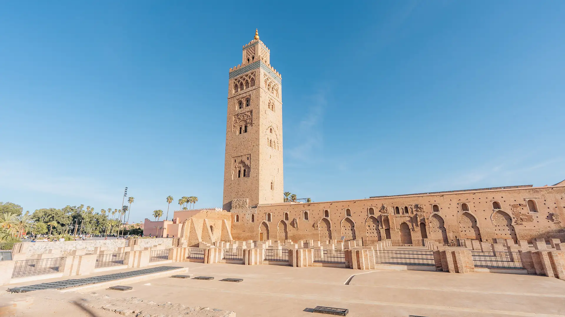 Koutoubia mosque Marrakech during Marrakech desert tour in Morocco