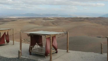 Agafay Desert, a barren, rocky plain near Marrakech