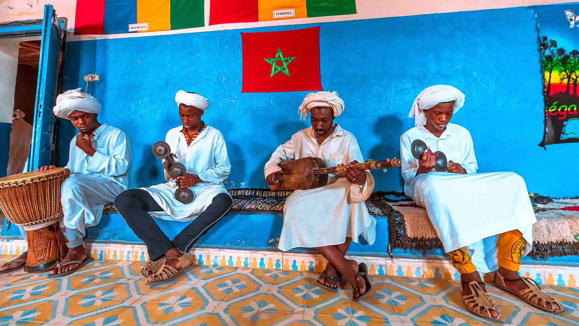The Gnawa of Khamlia, Local music Merzouga Morocco Sahara Tours